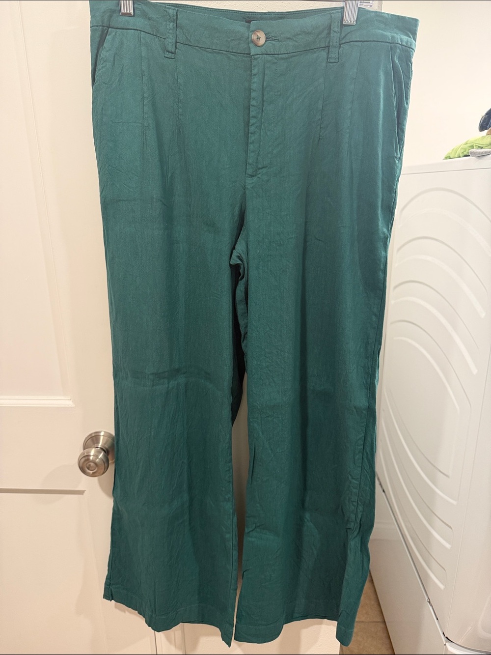 Kut from the Kloth Green Wide-Leg Pants